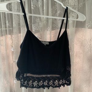 Black crop top